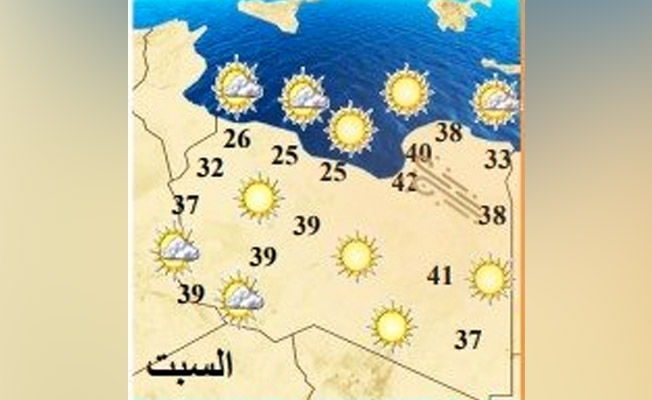 الأرصاد: أجواء معتدلة على شمال غرب ليبيا