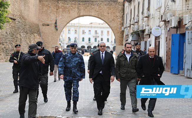باشاغا يتفقد المعالم الدينية والأثرية بالمدينة القديمة في طرابلس
