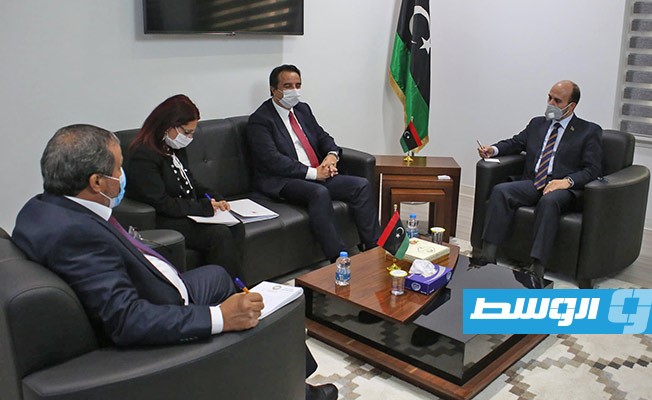 عماري زايد يبحث مع السفير التركي مسارات الحل السياسي للأزمة الليبية