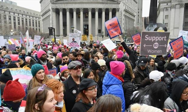 «مسيرة النساء» في الولايات المتحدة دفاعًا عن حقوق المرأة ومناهضة ترامب