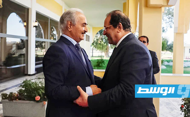 حفتر يستقبل رئيس المخابرات المصرية في بنغازي