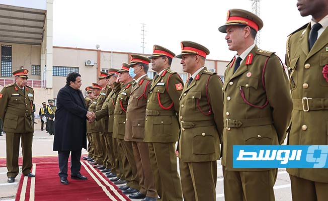 Menfi inspects Military College and General Intelligence Service headquarters in Tripoli