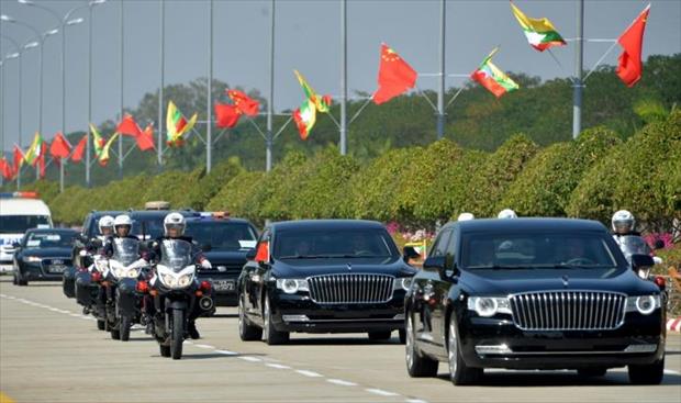الرئيس الصيني في بورما لتوقيع مشاريع بمليارات الدولارات