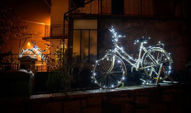 سلوفينيا تحتفي بإنجازات دراجيها في 2020 بدراجات هوائية مضاءة