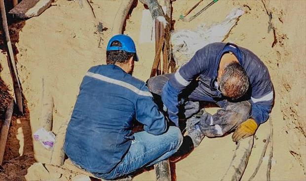 «الكهرباء»: صيانة كابل على خط أبوعرقوب في غريان