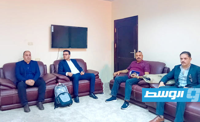 فريق التدقيق التابع للطيران المدني المصري يزور مطار سبها لتحديد إمكانية تسيير رحلات منتظمة، الخميس 15 يونيو 2023 (مصلحة الطيران المدني)