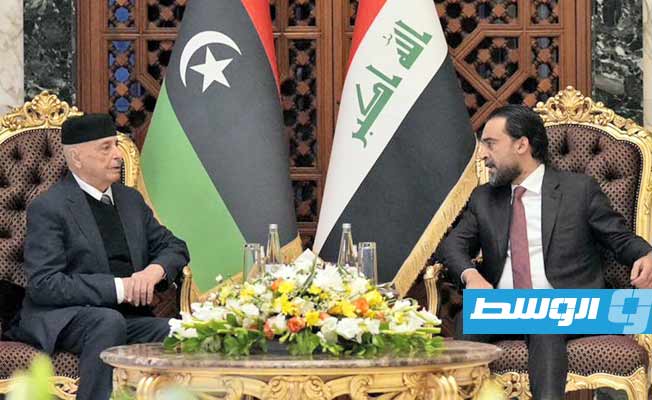 عقيلة صالح في بغداد للمشاركة في اجتماع الاتحاد البرلماني العربي