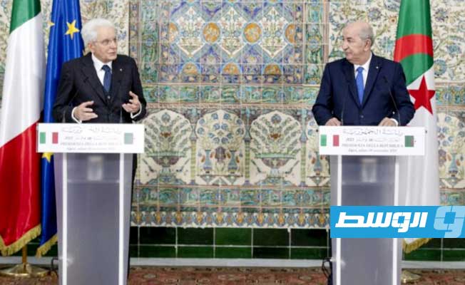 رئيسا الجزائر وإيطاليا: لا حل في ليبيا إلا عبر الانتخابات