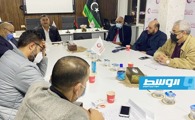 اجتماع اللجنة العليا لمجابهة فيروس كورونا التابعة لحكومة الوفاق, 29 ديسمبر 2020. (صفحة اللجنة على فيسبوك)