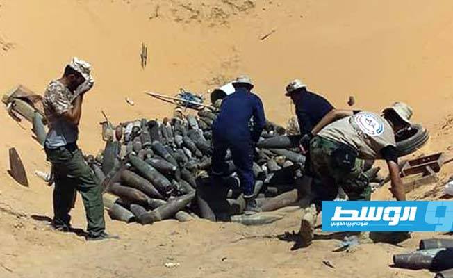 تفجير أكثر من 50 طن مخلفات حربية بوادي الهيرة