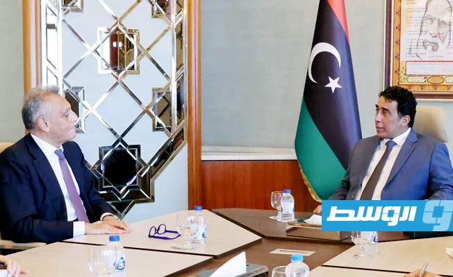 المنفي يبحث مع السفير الإيطالي تطورات العملية السياسية والأمنية في ليبيا