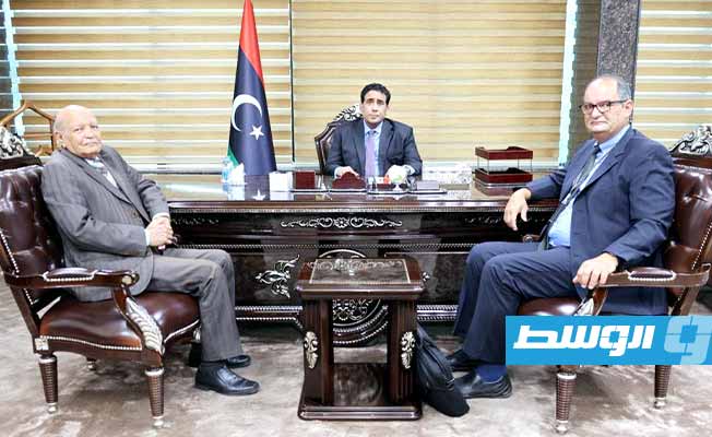 مكتب استرداد الأموال الليبية يقدم للمنفي تقريرًا عن نشاطه خلال العام 2023