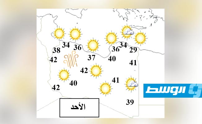 «الأرصاد»: طقس متفاوت على المناطق الليبية وهذه درجات الحرارة المتوقعة