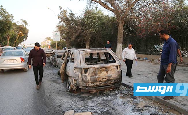 بلدية بنغازي: بدء حصر وتقييم أضرار حريق محطة وقود المالطي
