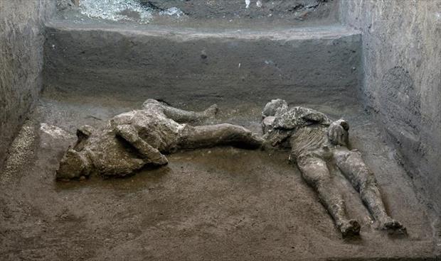 العثور على بقايا ضحيتين لثوران بركان «فيزوف» قبل ألفي عام