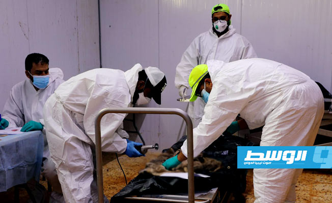 Bodies of 159 flood victims exhumed for Dhahr al-Ahmar cemetery in Derna to collect DNA samples for identification