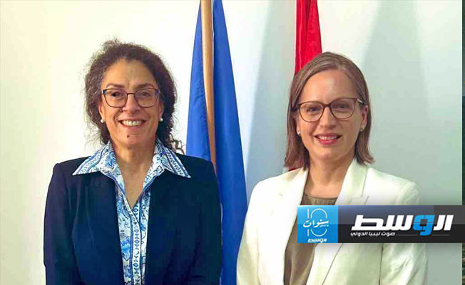 خوري تبحث مع سفيرة النمسا أهمية التوصل إلى حكومة موحدة في ليبيا
