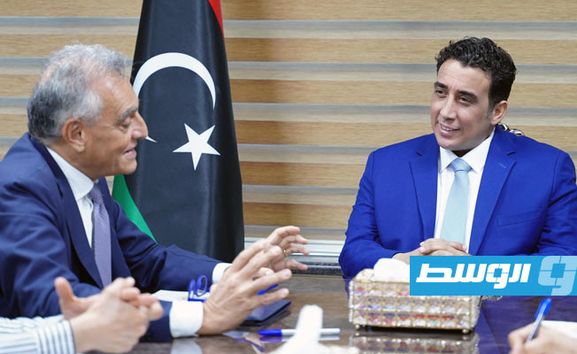 المنفي يبحث مع السفير الإيطالي المستجدات السياسية والأمنية في ليبيا