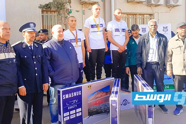340 runners participate in the Police Sports Club Race on Tripoli's Airport Road