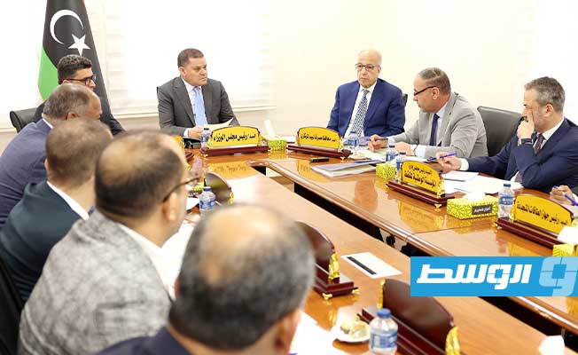 الاجتماع العادي السادس للمجلس الأعلى لشؤون الطاقة بمقر ديوان المحاسبة في طرابلس، الأربعاء 5 يوليو 2023. (حكومتنا)