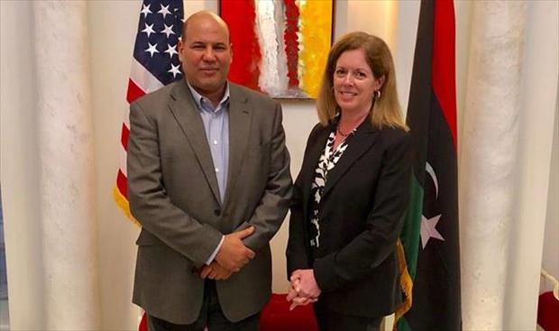 المجبري يلتقي القائم بأعمال السفير الأميركي في ليبيا