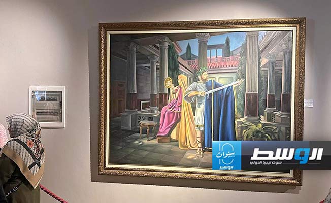 معرض فني بكلية الفنون والإعلام بجامعة طرابلس بحضور شعبي كبير
