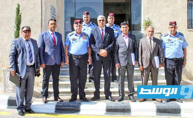 زيارة الوفد الأمني إلى الأردن للاضطلاع على تجربة المملكة لتحسين المرور. (وزارة الداخلية)