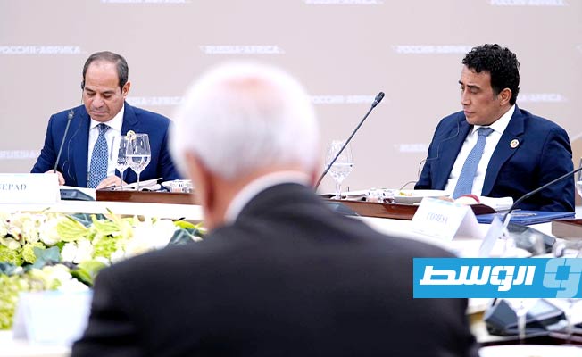 رئيس المجلس الرئاسي محمد المنفي يشارك في اجتماع رؤساء المجموعات الإقليمية الاقتصادية، الخميس 27 يوليو 2023 (المكتب الإعلامي للمنفي)