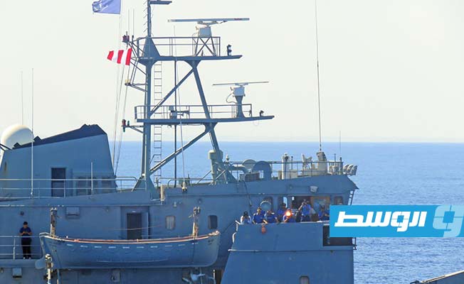 جانب من التدريب البحري المشترك أمام سواحل طرابلس بتاريخ 28 سبتمبر 2022 (البحرية التركية)