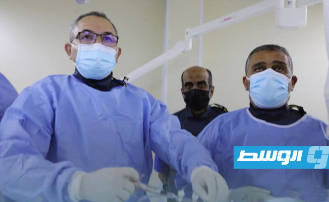 افتتاح وحدة القسطرة القلبية بمركز مصراته الطبي، 21 أغسطس 2021. (وزارة الصحة)