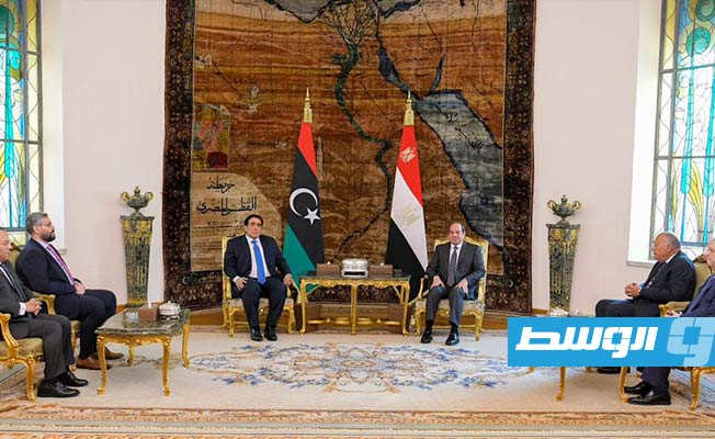 El-Sisi meets with Menfi, affirms Egypt’s support for all efforts aimed at protecting Libya’s territorial integrity
