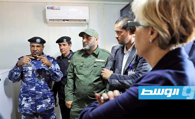 European delegation visits Libyan border checkpoint with Tunisia