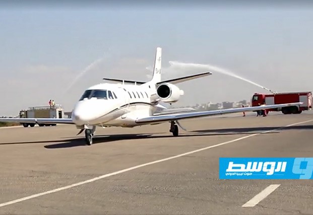 عودة طائرة تابعة لجهاز الإسعاف الطائر إلى طرابلس من مالطا بعد سداد تكاليف صيانتها