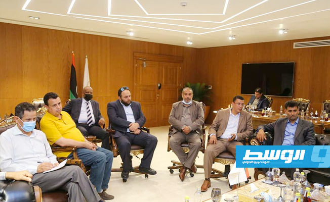 من زيارة وزيري التخطيط والمالية مدينة بنغازي، 12 يوليو 2021. (بلدية بنغازي)