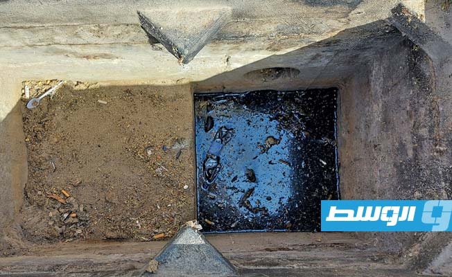 إحدى غرف تصريف مياه الأمطار في بنغازي. (صفحة وسط البلاد بنغازي ليبيا على فيسبوك)