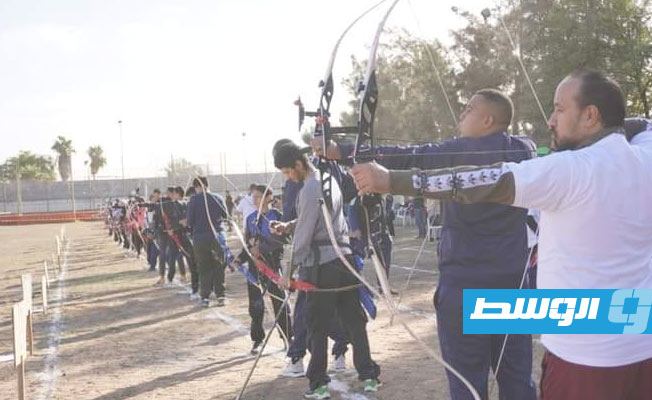 بطولة ليبيا للرماية بالقوس والسهم. (فيسبوك)