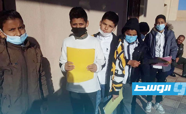 تطعيم طلاب المدارس في الجفارة, 30 ديسمبر 2021. (وزارة الصحة)