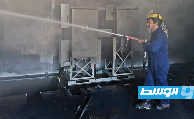 «الكهرباء»: حريق بمحطة جلال عبد الصمد بسبب إطلاق نار من «مخربين»