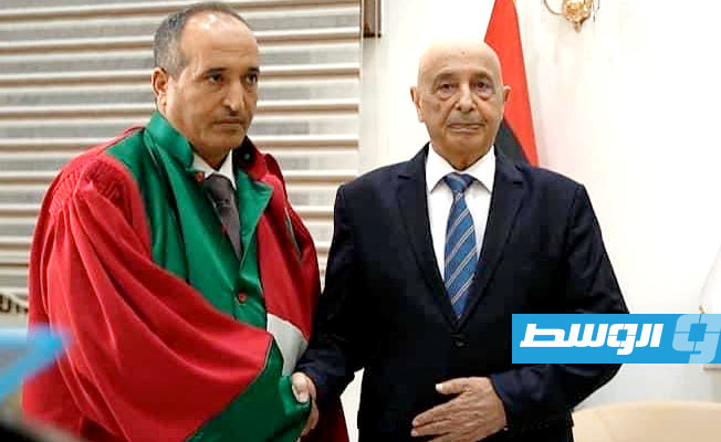 أمام عقيلة صالح.. عبد الله بورزيزة يؤدي اليمين رئيسا للمحكمة العليا (فيديو)