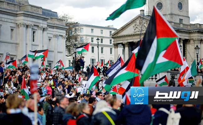 تظاهرة جديدة في لندن تطالب بوقف دائم لإطلاق النار في غزة