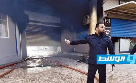 «السلامة الوطنية»: السيطرة على حريق في سوق أبوسليم
