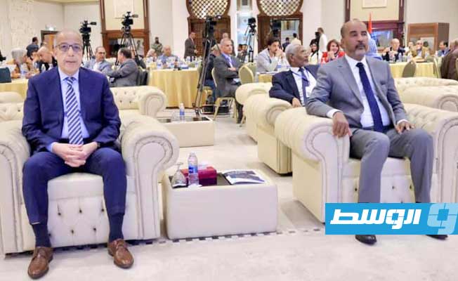 مشاركة الكبير في مؤتمر مكافحة الفساد في طرابلس، الثلاثاء 15 نوفمبر 2022. (مصرف ليبيا المركزي)