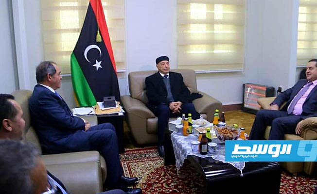 خلال لقائه بوقادوم.. عقيلة صالح «يثمن» مساعي الجزائر لحل الأزمة الليبية