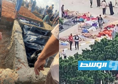 «وال»: دفن 300 جثة بمقبرة مرتوبة من ضحايا السيول في درنة