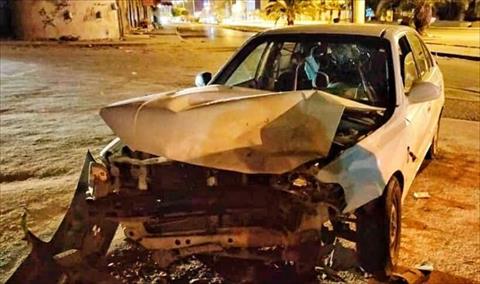 إصابة 5 أشخاص في حادث مروري بطريق السبعة في طرابلس