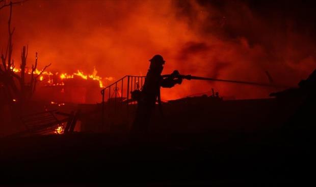 600 رجل إطفاء يفشلون في إخماد حريق في كاليفورنيا