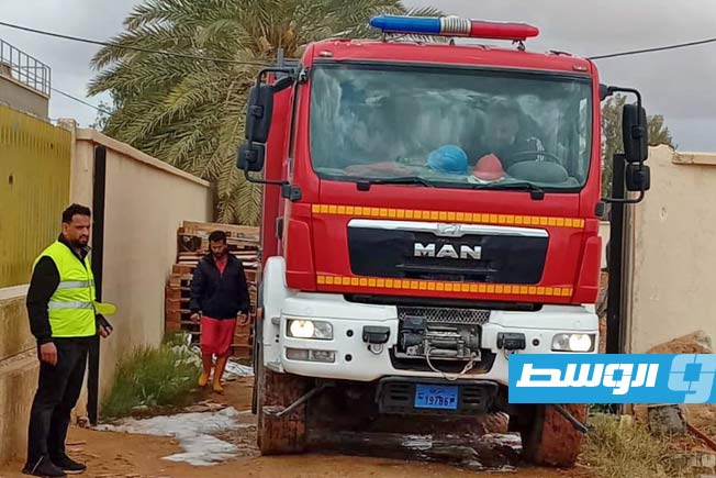Fire breaks out inside the power station at Tripoli International Airport