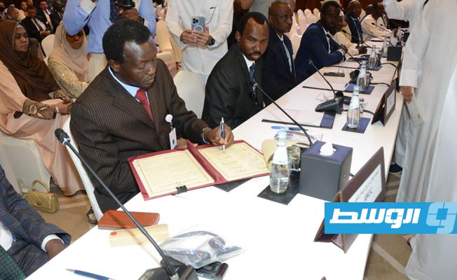 Mangoush participates in Chadian peace agreement signing ceremony being held in Doha