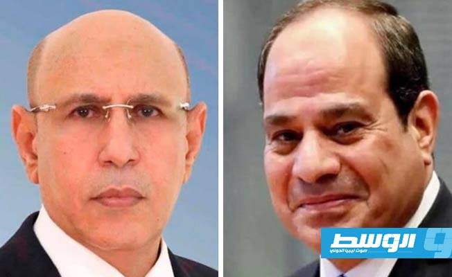 الرئيسان المصري والموريتاني يتوافقان على إنهاء الأزمة الليبية عبر التوصل إلى حل سياسي