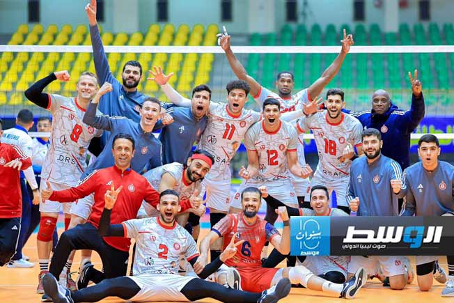 السويحلي يفوز على برقان الكويتي في البطولة العربية للأندية للكرة الطائرة